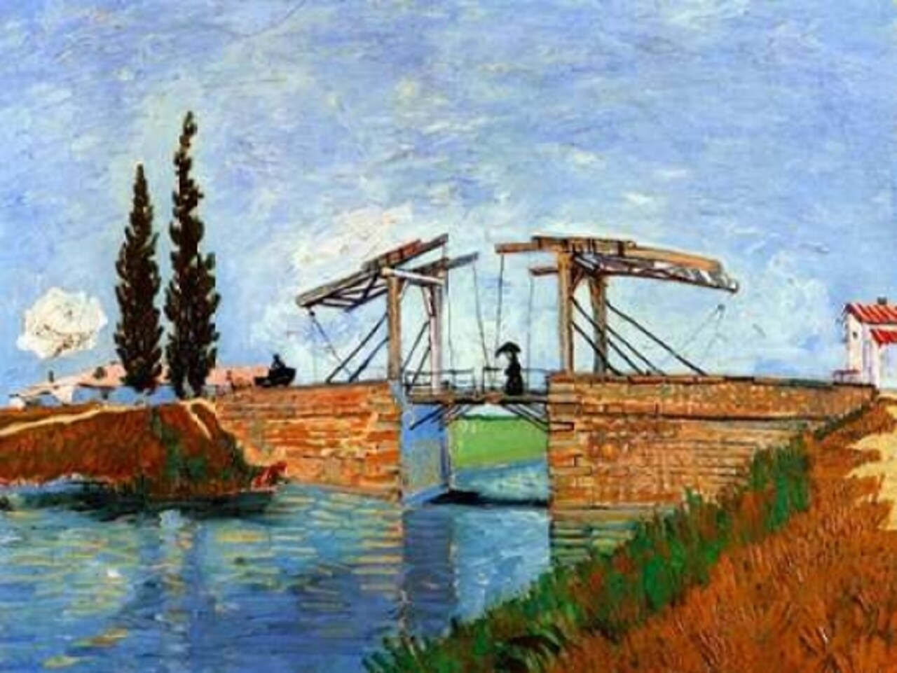 Lanlois Bridge Arles Poster Print by  Vincent Van Gogh - Item # VARPDX374501